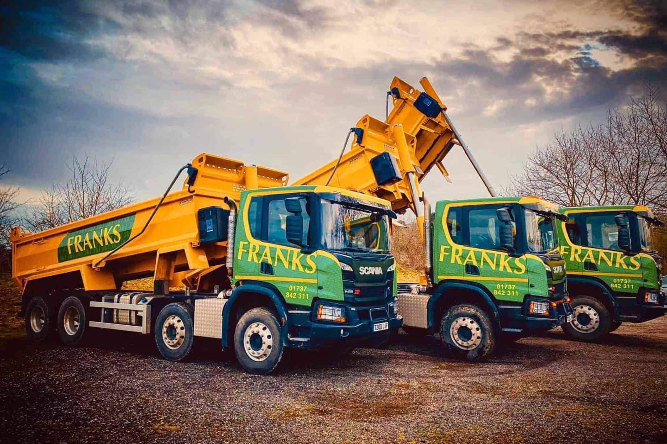 grabber tipper lorry franks