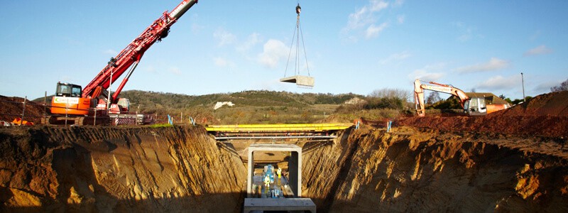 infill tunnel Betchworth Quarry