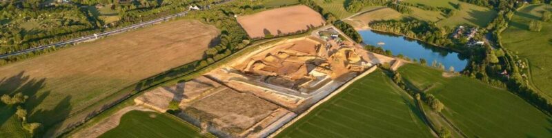 aerial view of Mercers quarry