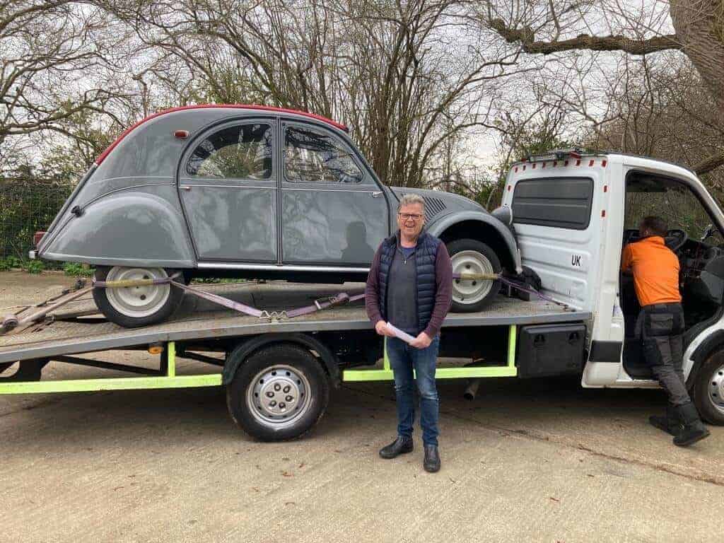 paul car on transporter